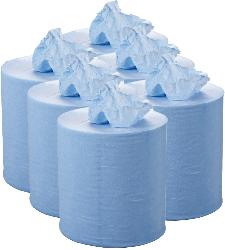 2 Ply Blue Centrefeed Roll